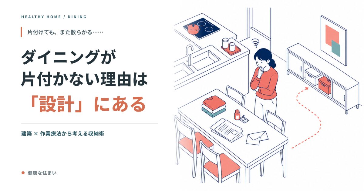 ダイニングが片付かない理由は設計にある